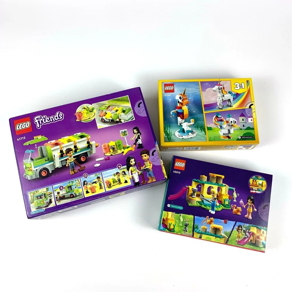 Lego Friends and Creator Lot of 3 Sets 42612 Cat Playground Adventure 41712 Recy